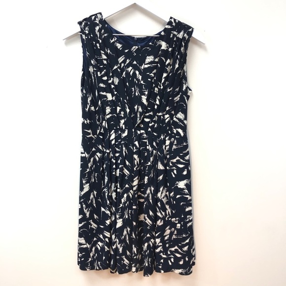 Silverdia navy‎ blue patterned dress - Picture 2 of 7